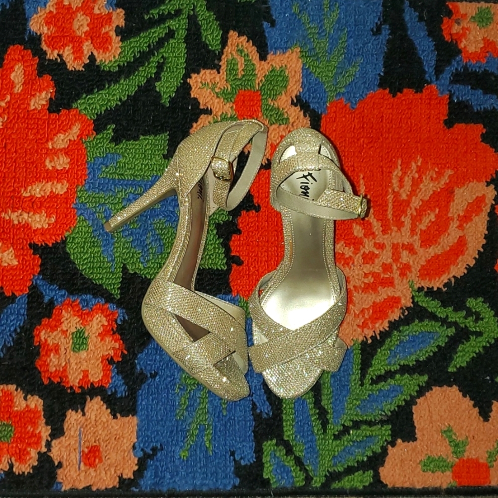 Gold stilettos